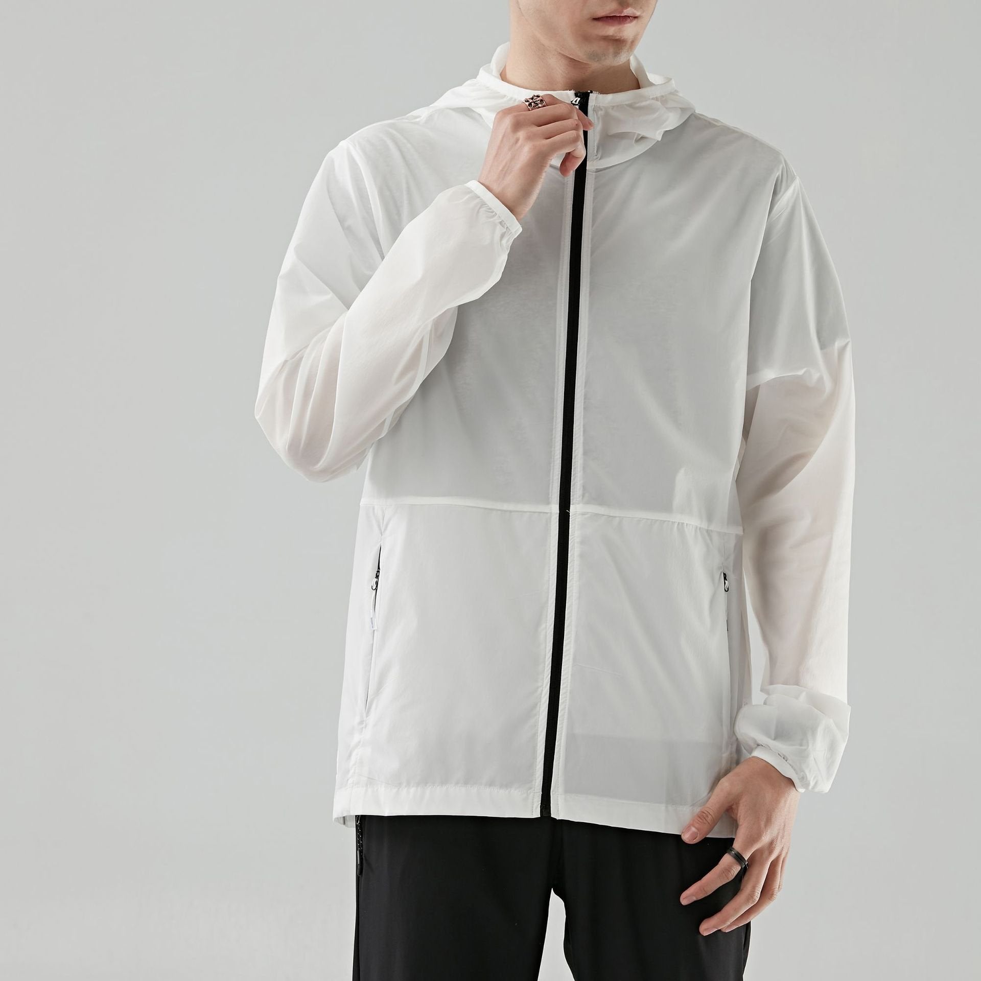 Breathable Sun-Protective Overcoat for Men