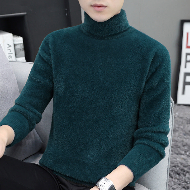 Mink High Collar Sweater for Men