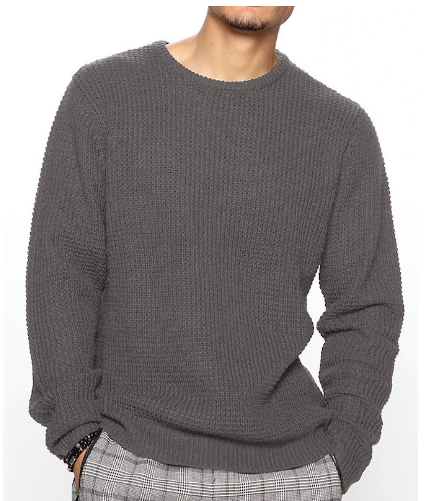 Fashionable Knitted Pullover for Men