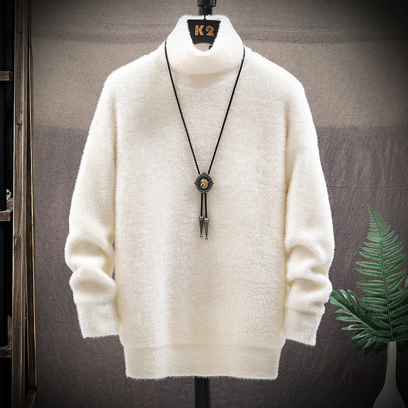 Mink High Collar Sweater for Men