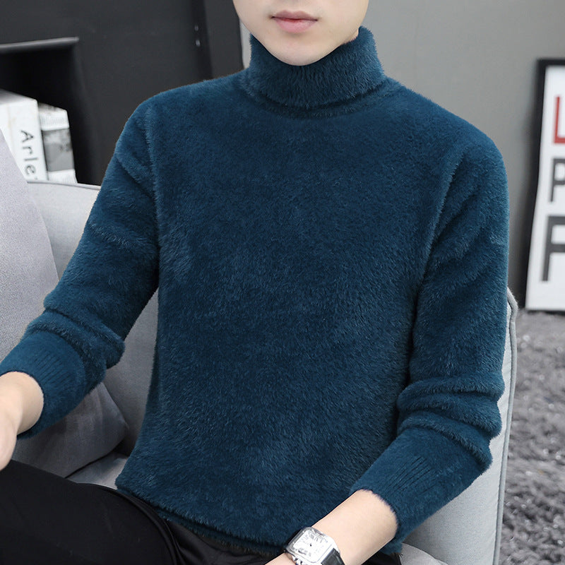 Mink High Collar Sweater for Men
