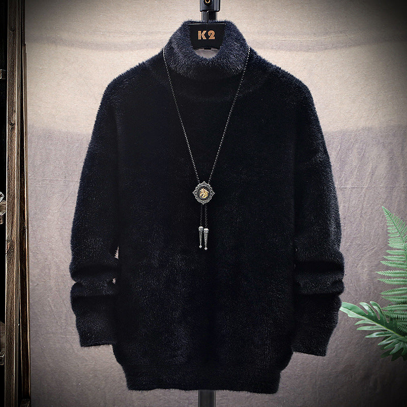 Mink High Collar Sweater for Men