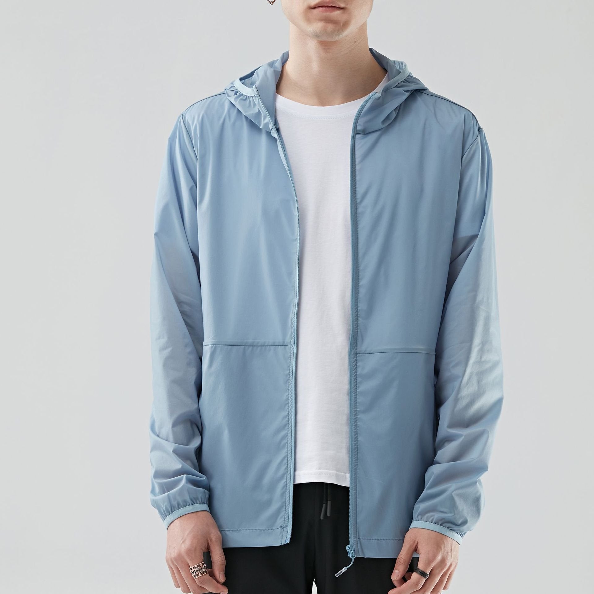 Breathable Sun-Protective Overcoat for Men