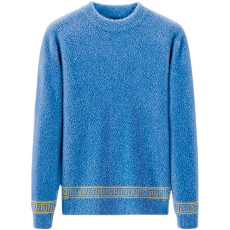 Mink High Collar Sweater for Men