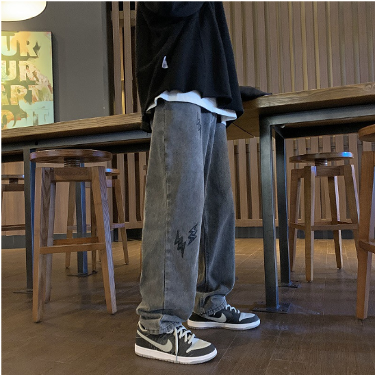 Vintage Smoky Grey Jeans for Men