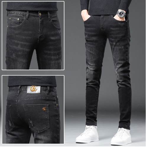 Korean Casual Stretch Trousers for Men
