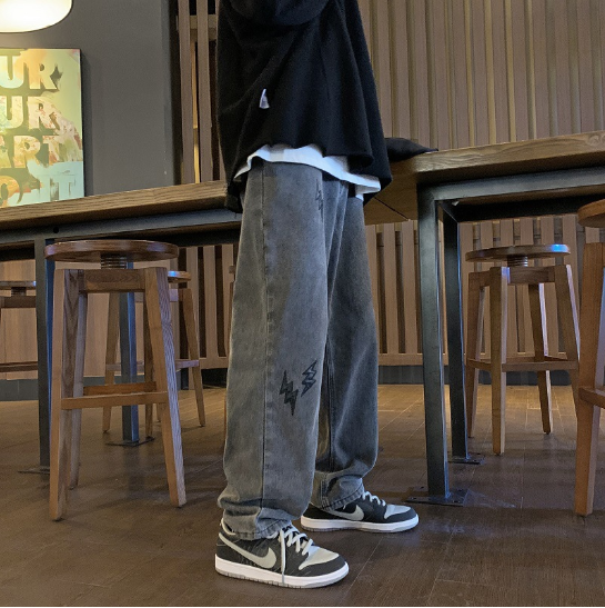 Vintage Smoky Grey Jeans for Men