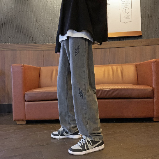 Vintage Smoky Grey Jeans for Men