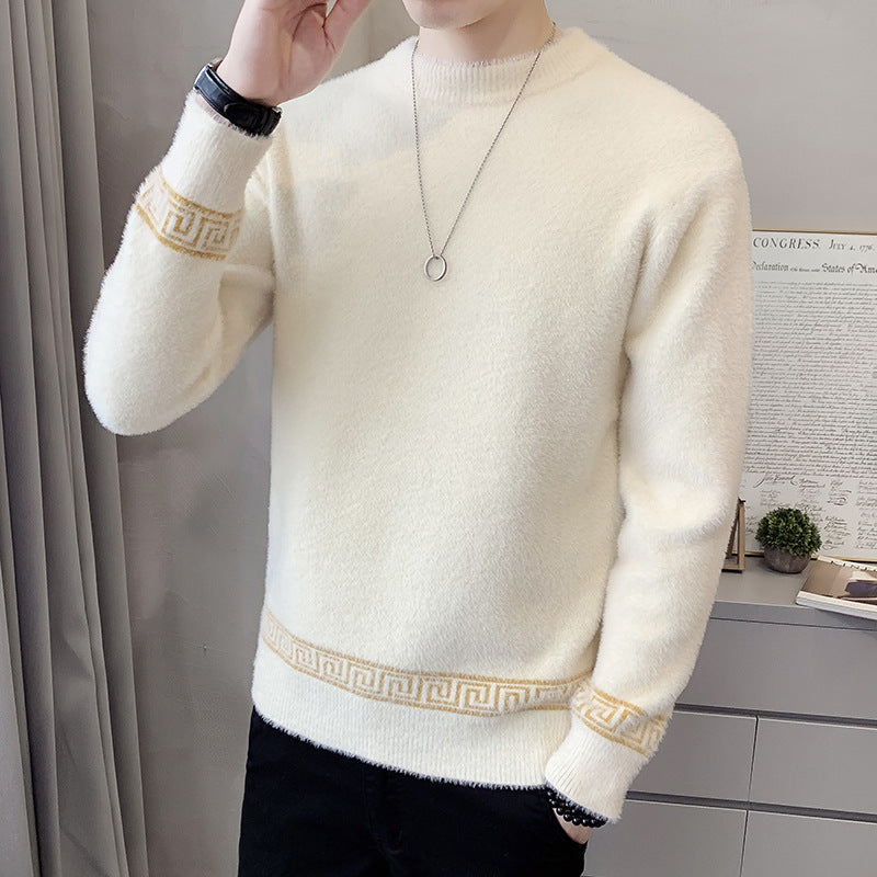 Mink High Collar Sweater for Men