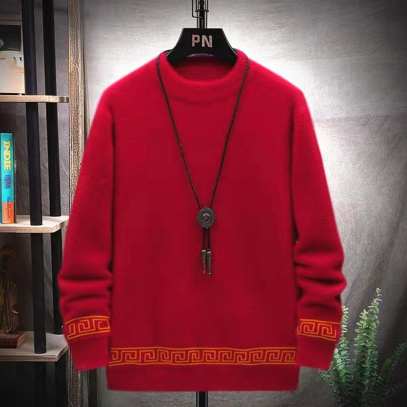 Mink High Collar Sweater for Men