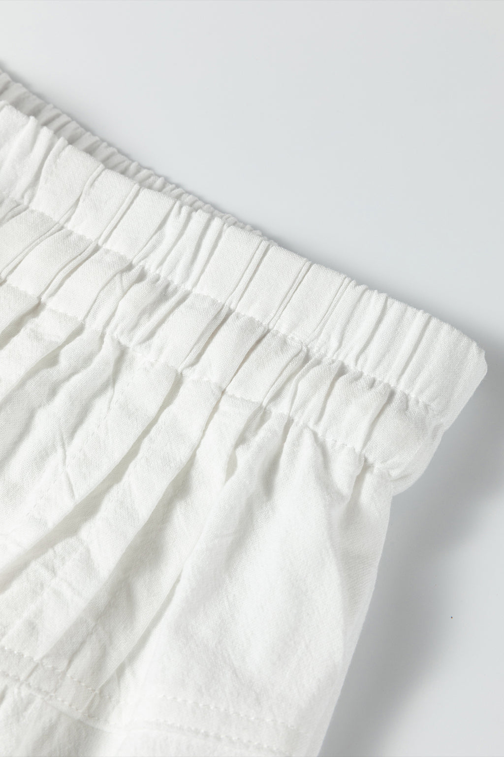 Jet Stream Drawstring Elastic Waist Button Pleated Detail Wide Leg Pants