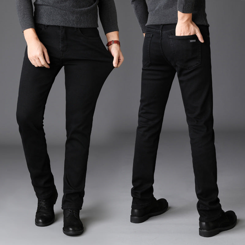Slim Straight Black Jeans