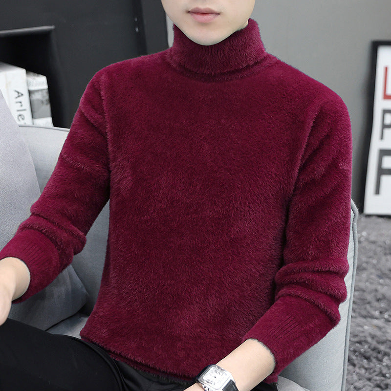 Mink High Collar Sweater for Men
