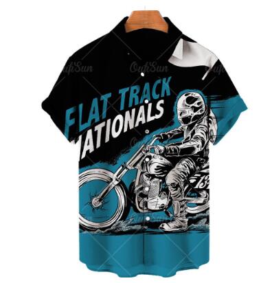 Men's Vintage Printed Short Sleeve Hawaiian Shirts